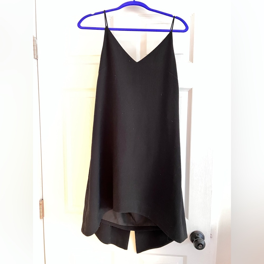 C/MEO COLLECTIVE Black Tie Back Cocktail Dress